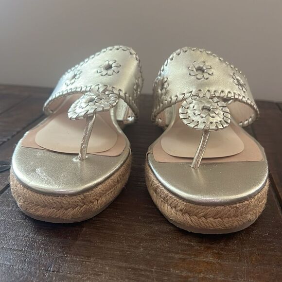 Jack Rogers Espadrille Slide Wedge Sandals Size Womens 8.5 - Picture 6 of 14